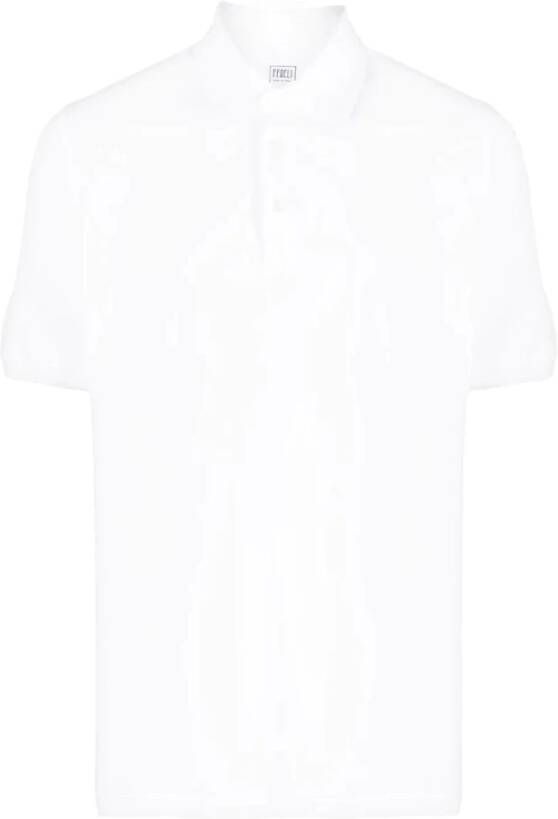Fedeli Polo Shirt White Heren