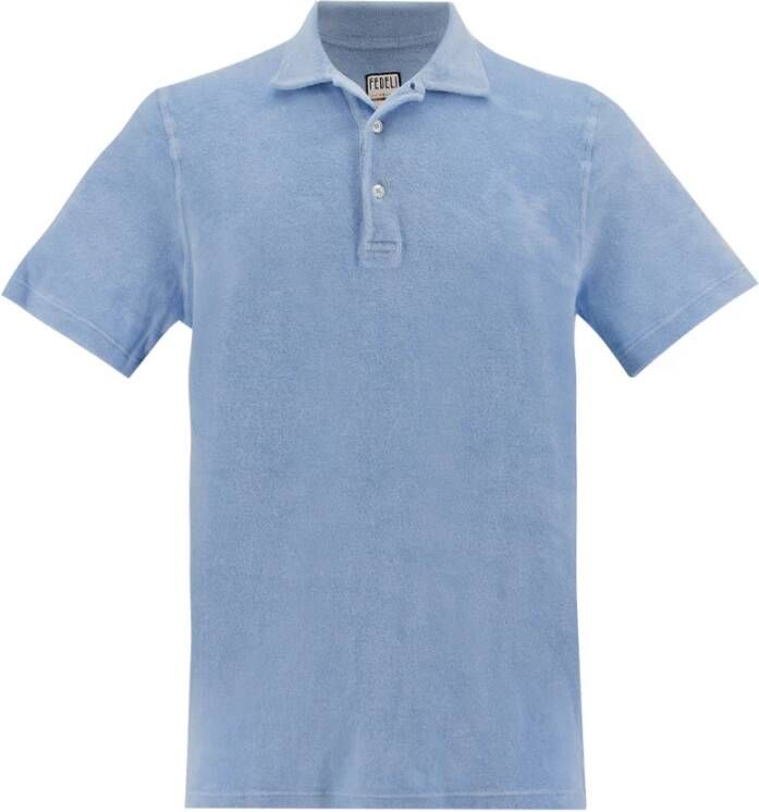 Fedeli Poloshirt Blauw Heren