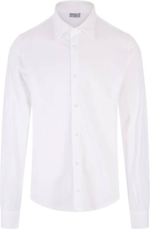 Fedeli Regular Fit Wit Overhemd voor Heren White Heren