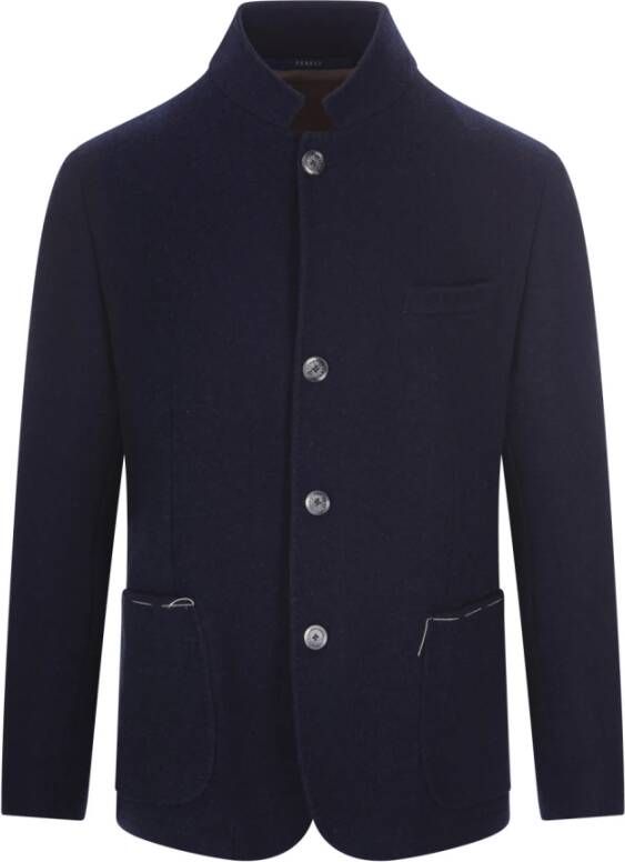 Fedeli Elegante Blauwe Kasjmierjas voor Heren Blue Heren