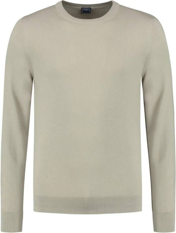 Fedeli Sweatshirt Beige Heren