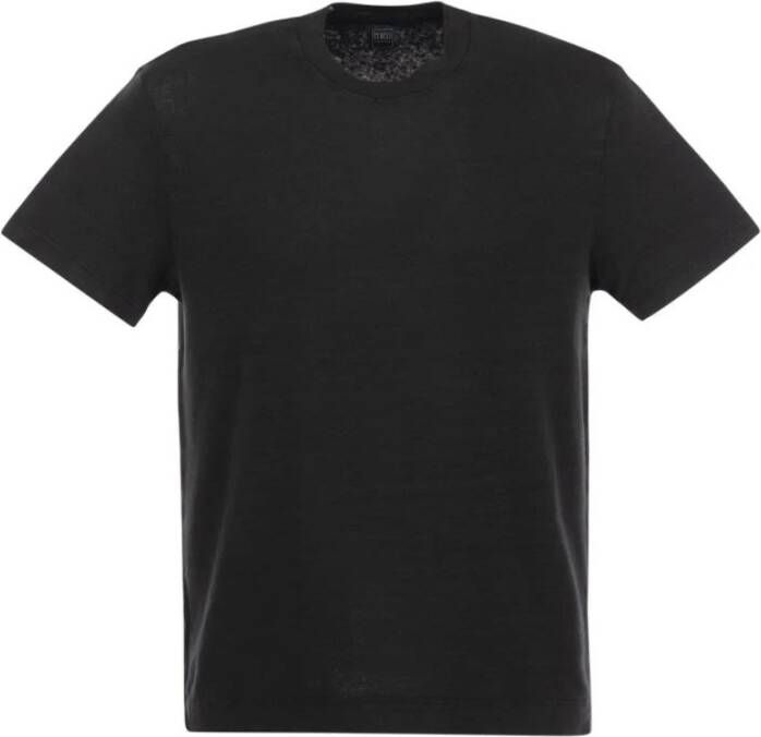 Fedeli T-Shirts Zwart Heren