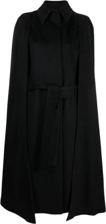 Federica Tosi Belted Coats Zwart Dames
