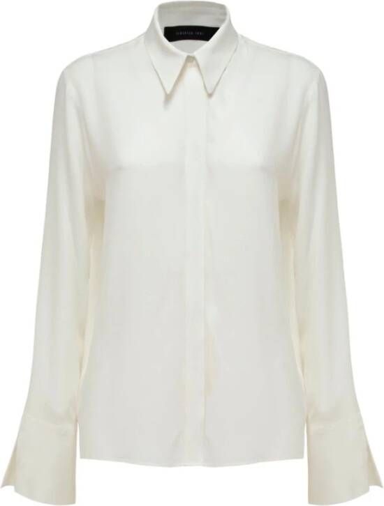 Federica Tosi Button-down fitted shirt Wit Dames