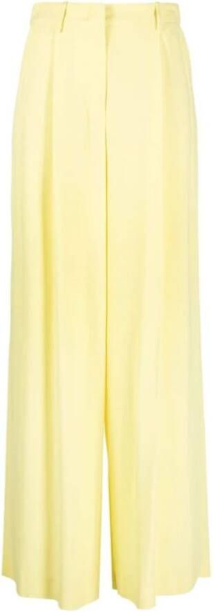 Federica Tosi Cropped Trousers Yellow Dames