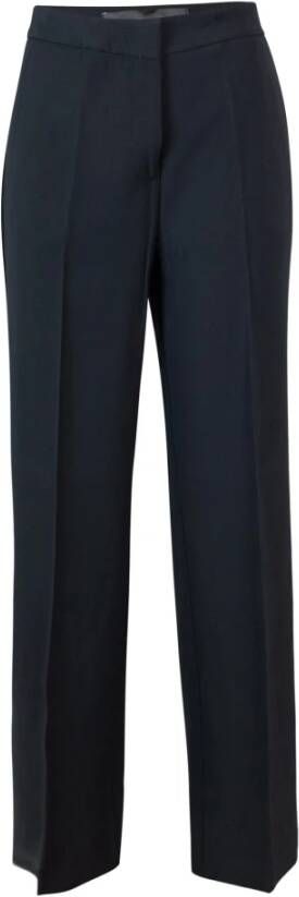 Federica Tosi Leather Trousers Zwart Dames