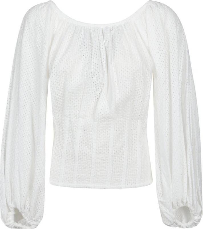 Federica Tosi Long Sleeve Blouse Wit Dames
