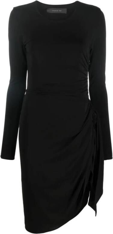 Federica Tosi Long Sleeve Wrap Dress Zwart Dames