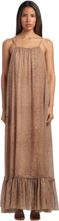 Federica Tosi Maxi Dresses Bruin Dames