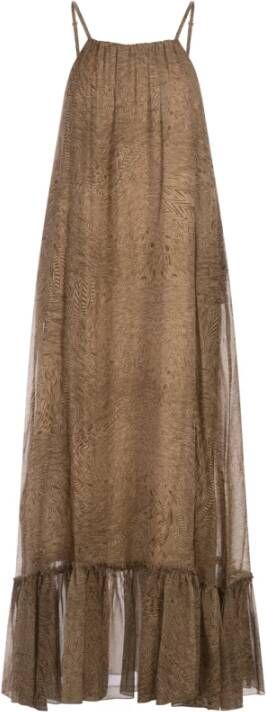 Federica Tosi Maxi Dresses Bruin Dames