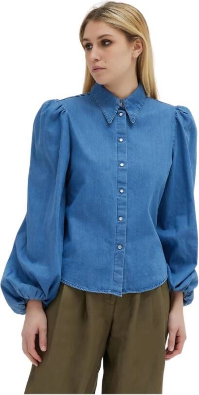 Federica Tosi Shirts Blauw Dames