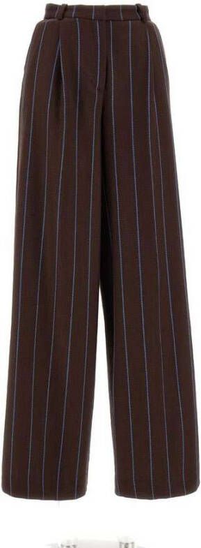 Federica Tosi Straight Trousers Bruin Dames