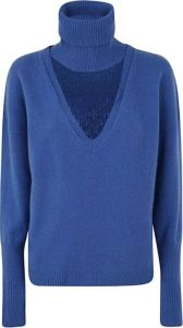 Federica Tosi Turtleneck Sweater Blauw Dames