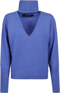 Federica Tosi V-neck sweater Blauw Dames