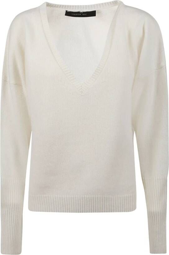 Federica Tosi V-Neck Sweater White Dames