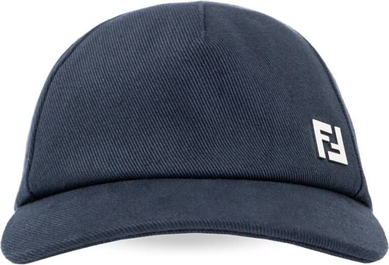 Fendi Baseball cap with logo Blauw Heren
