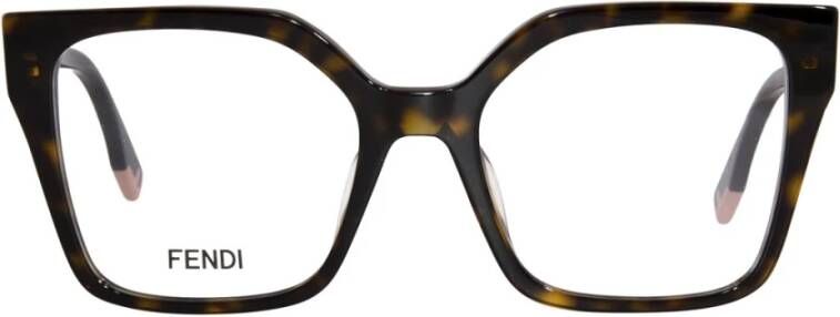 Fendi Bruin Havana Optisch Montuur Stijlvol Must-Have Brown Dames
