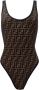 Fendi Omkeerbare Badpak rama Brown Dames - Thumbnail 1
