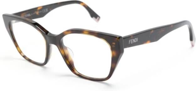 Fendi Fe50001I 052 Optical Frame Bruin Dames