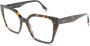 Fendi Bruin Havana Optisch Montuur Stijlvol Must-Have Brown Dames - Thumbnail 1