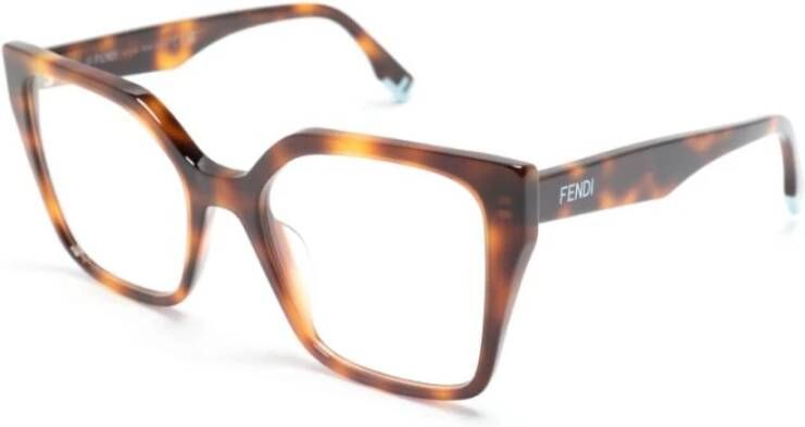 Fendi Bruin Havana Optisch Montuur veelzijdige stijl Brown Dames