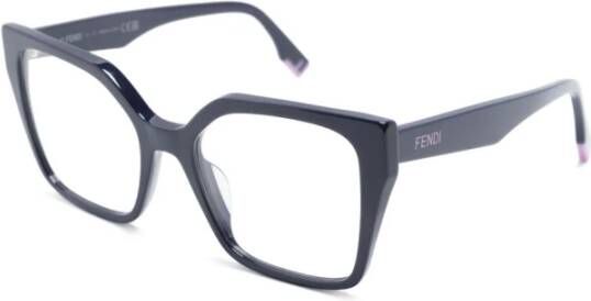 Fendi Fe50002I 090 Optical Frame Blauw Dames