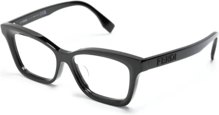 Fendi Zwart Optisch Montuur Veelzijdige Stijl Black Dames