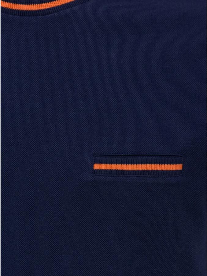 Fendi Blauw T-shirt met oranje details Blue Heren - Foto 2