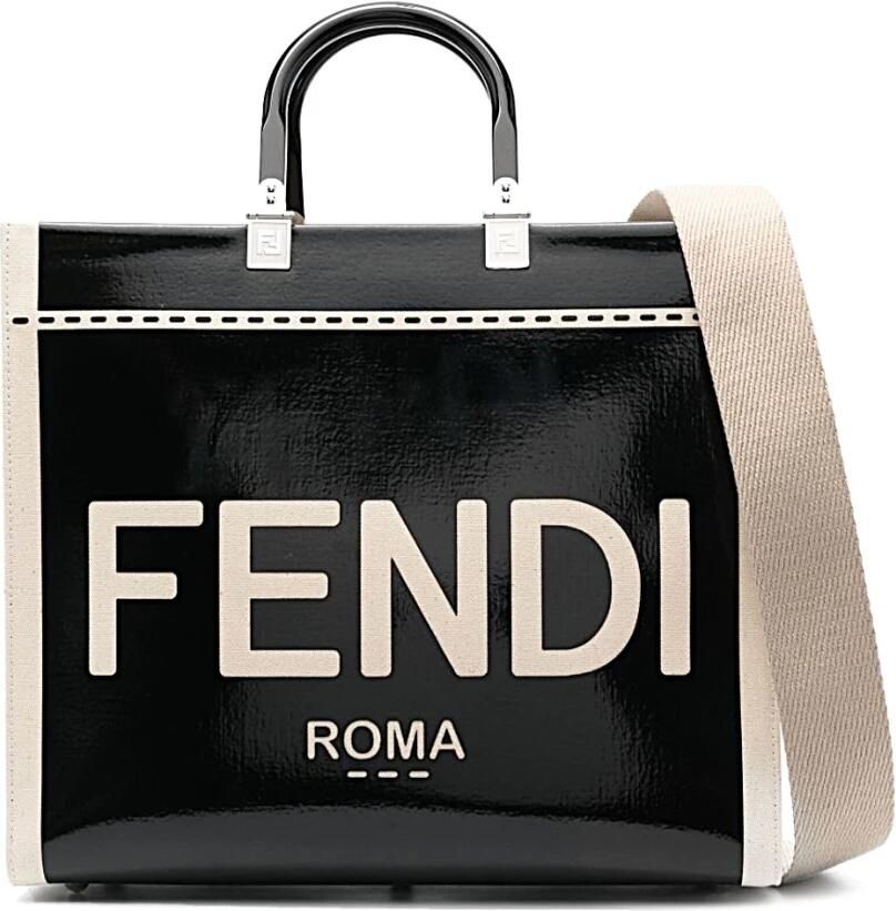 Fendi Stijlvolle Leren Tas voor Vrouwen Black Dames