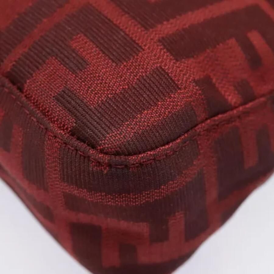 Fendi Vintage Pre-owned Canvas clutches Red Dames - Foto 5