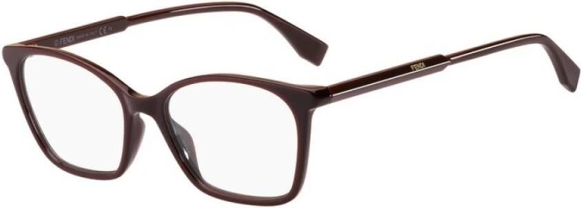 Fendi Grenat Elegant Montuur Damesbrillen Bruin Dames