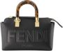Fendi Satchels Small Leather Boston Bag in zwart - Thumbnail 1