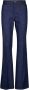 Fendi Flared Jeans met Geborduurd Logo Blue Dames - Thumbnail 1