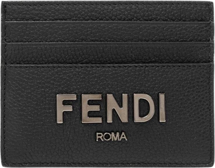 Fendi Stijlvolle Kaarthouder Black Heren