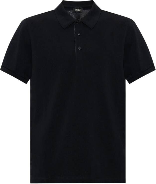 Fendi Klassieke Polo Shirt Black