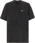 Fendi Katoenen T-Shirt met Logo Patch Zwart Heren - Thumbnail 1
