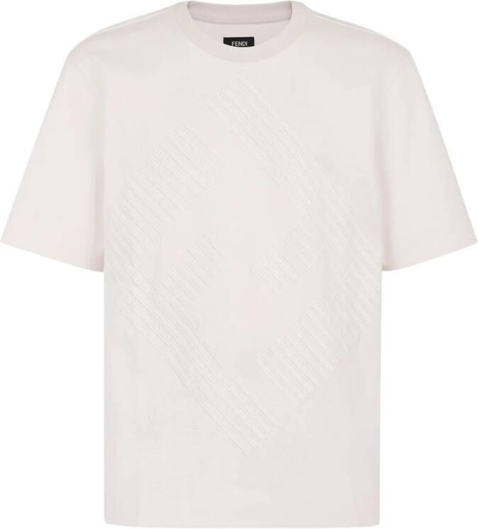 Fendi Luxe Oversized T-shirt voor Heren White Heren