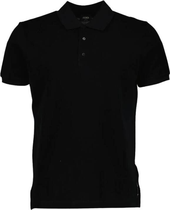 Fendi Klassieke Polo Shirt Black Heren