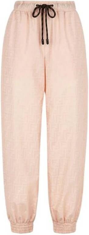 Fendi Roze Straight-Leg Track Pants Roze Dames