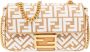 Fendi Tapestry-Effect Chenille Geborduurde Handtas Beige Dames - Thumbnail 1