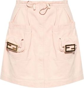 Fendi Skirt with pockets Roze Dames
