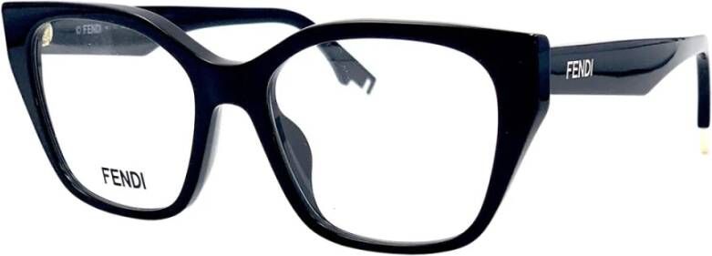 Fendi Stijlvolle damesbril met plastic montuur Zwart Dames