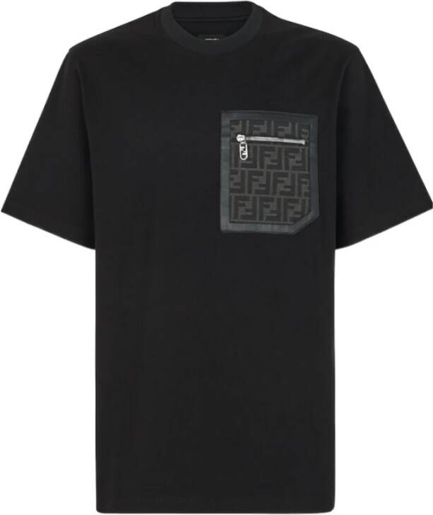 Fendi Stijlvolle T-Shirt Zwart Heren