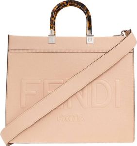 Fendi Sunshine Medium shopper bag Roze Dames