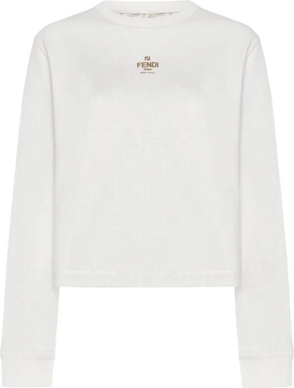 Fendi Witte Sweaters White Dames