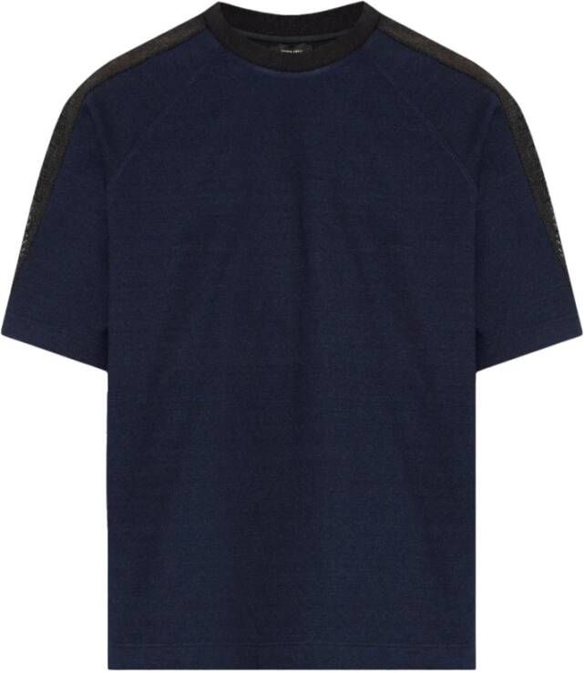 Fendi T-shirt met logo Blauw Heren