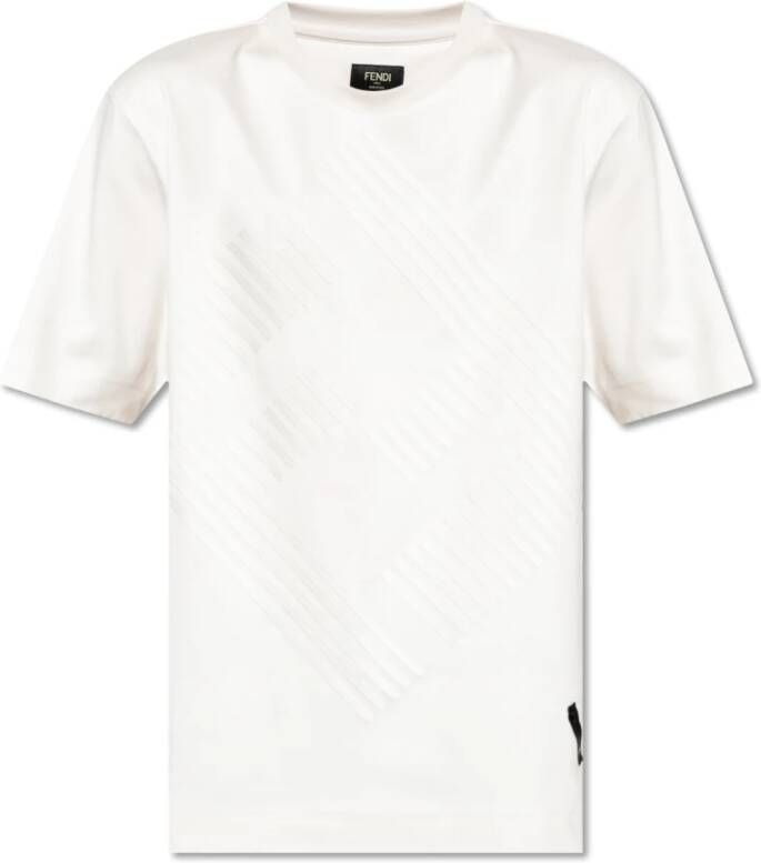 Fendi Luxe Oversized T-shirt voor Heren White Heren