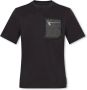 Fendi Luxe Zwarte T-shirt met FF Stofinzet Zwart Heren - Thumbnail 1