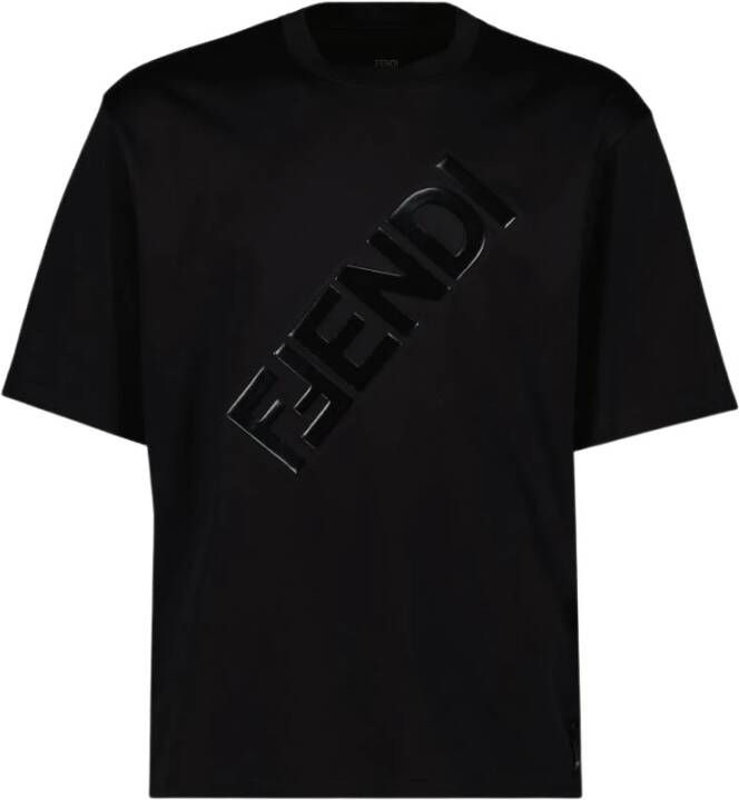 Fendi T-shirt Zwart Heren