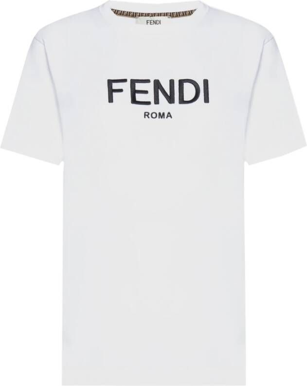 Fendi T-Shirts Wit Dames